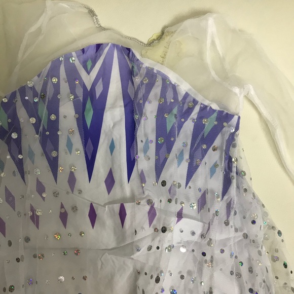 Frozen Elsa Costume Dress Sparkly Gown - Picture 5 of 6